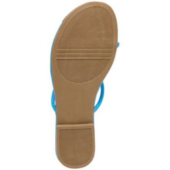 DOLCE VITA Womens Blue Toe Cap Penni Toe Block Heel Slip On Flip Flop Sandal 6 - Picture 4 of 4